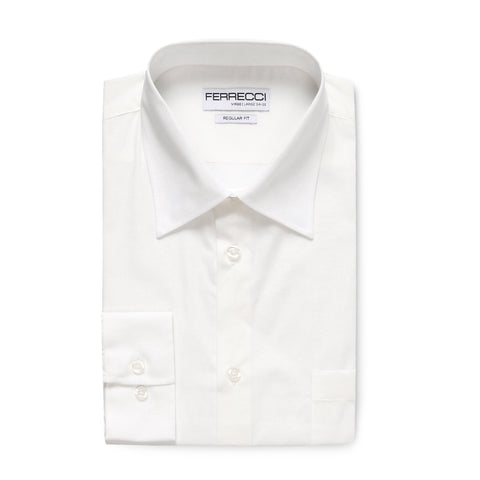 Ferrecci Virgo White Regular Fit Dress Shirt