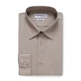 Ferrecci Virgo Light Grey Regular Fit Dress Shirt - FHYINC best men's suits, tuxedos, formal men's wear wholesale