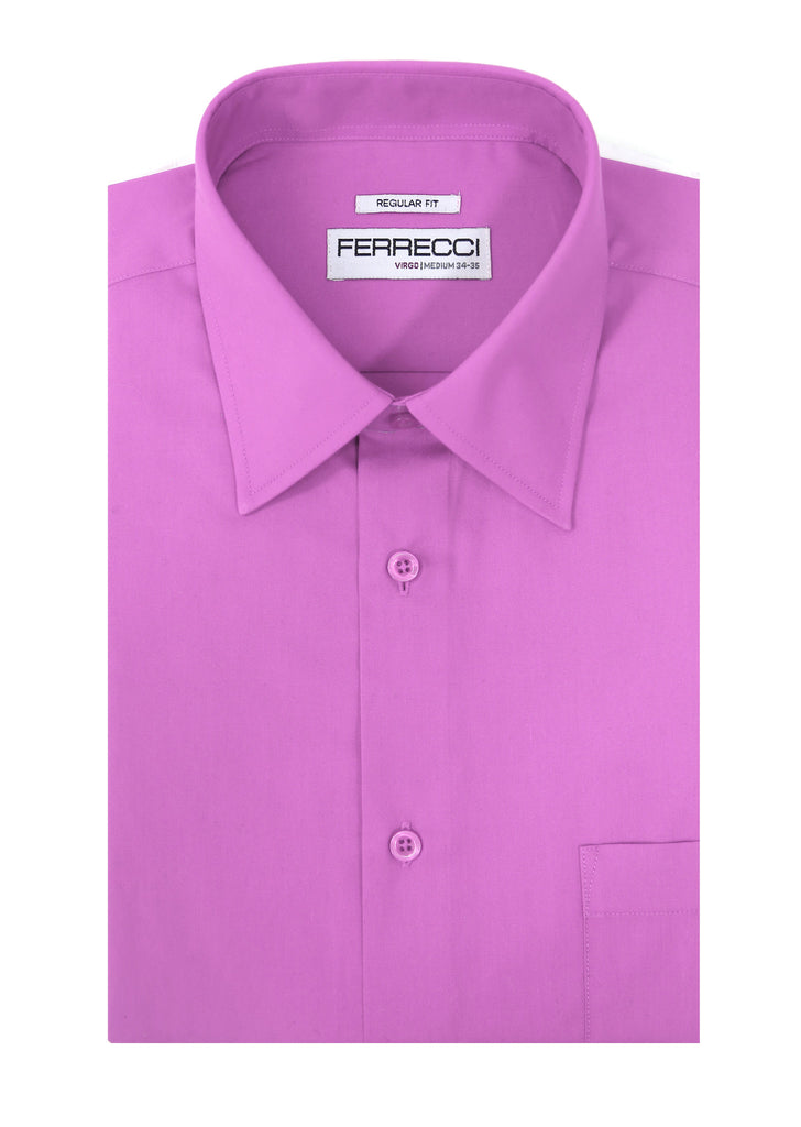 Ferrecci Virgo Lavender Regular Fit Dress Shirt - FHYINC best men