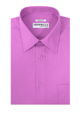 Ferrecci Virgo Lavender Regular Fit Dress Shirt