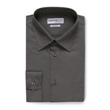 Ferrecci Virgo Charcoal Regular Fit Dress Shirt - FHYINC best men's suits, tuxedos, formal men's wear wholesale