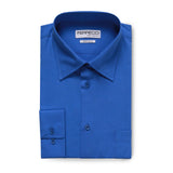 Ferrecci Virgo Royal Blue Regular Fit Dress Shirt - FHYINC best men's suits, tuxedos, formal men's wear wholesale
