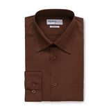 Ferrecci Virgo Brown Regular Fit Dress Shirt - FHYINC best men's suits, tuxedos, formal men's wear wholesale