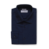 Ferrecci Virgo Navy Regular Fit Dress Shirt - FHYINC best men's suits, tuxedos, formal men's wear wholesale