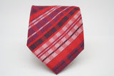 Mens Dads Classic Red Striped Pattern Business Casual Necktie & Hanky Set VO-4 - FHYINC best men's suits, tuxedos, formal men's wear wholesale