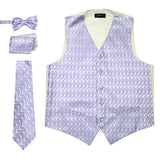Ferrecci Mens PV150 - Purple/Cream Vest Set - FHYINC best men's suits, tuxedos, formal men's wear wholesale
