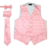 Ferrecci Mens PV150 - Pink Vest Set - FHYINC best men's suits, tuxedos, formal men's wear wholesale