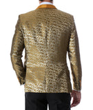 Men's Webber Gold Modern Fit Shawl Collar Tuxedo Blazer - FHYINC best men's suits, tuxedos, formal men's wear wholesale