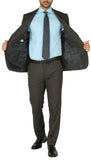 Windsor Charcoal Slim Fit 2pc Suit - FHYINC best men's suits, tuxedos, formal men's wear wholesale