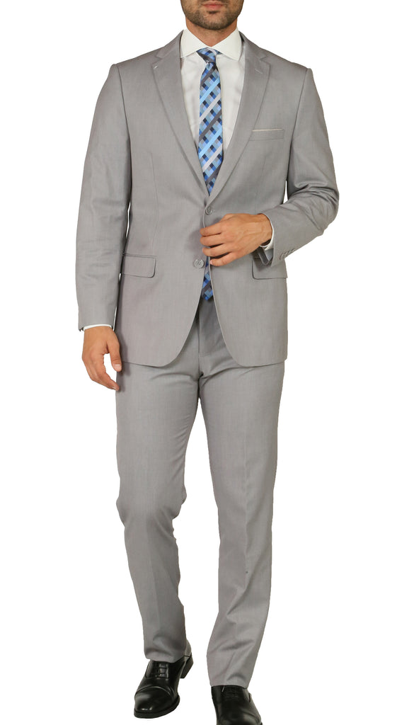Windsor Light Grey Slim Fit 2pc Suit - FHYINC best men