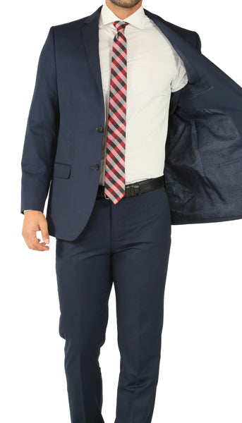 Windsor Navy Slim Fit 2pc Suit - FHYINC best men's suits, tuxedos, formal men's wear wholesale
