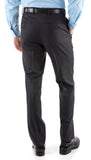 Yves Grey Plaid Check Men's Premium 2pc Premium Wool Slim Fit Suit - FHYINC best men's suits, tuxedos, formal men's wear wholesale