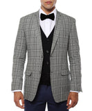The Zeus Plaid Slim Fit Mens Blazer - FHYINC best men's suits, tuxedos, formal men's wear wholesale