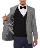 The Zeus Plaid Slim Fit Mens Blazer - FHYINC best men's suits, tuxedos, formal men's wear wholesale