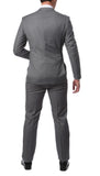 ZNL101 Light Grey Slim Fit Modern Men's 2 pc Suit - FHYINC best men's suits, tuxedos, formal men's wear wholesale