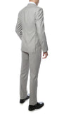 Mens ZNL22S 2pc 2 Button Slim Fit LT Grey Zonettie Suit - FHYINC best men's suits, tuxedos, formal men's wear wholesale