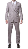 Zillo Sierra Tan 3pc Vested Slim Fit Plaid Suit - FHYINC best men's suits, tuxedos, formal men's wear wholesale