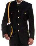 Ferrecci Mens Black Military Cadet Uniform - FHYINC