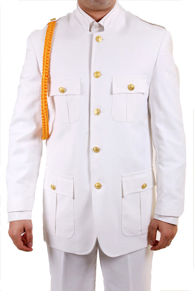 Ferrecci Mens White Military Cadet Uniform - FHYINC