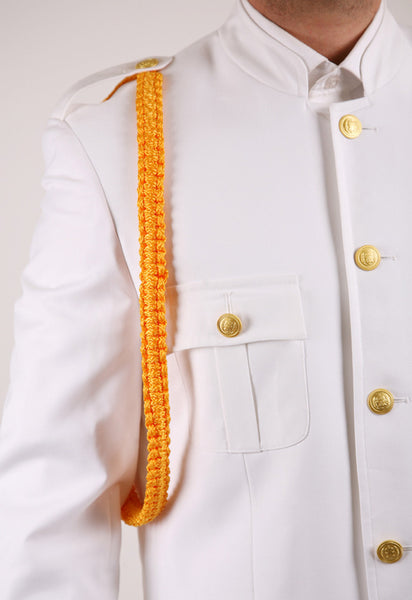 Ferrecci Mens White Military Cadet Uniform - FHYINC