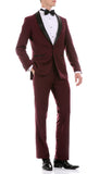 The Reno Mens Burgundy Shawl Collar 2pc Tuxedo - FHYINC best men's suits, tuxedos, formal men's wear wholesale