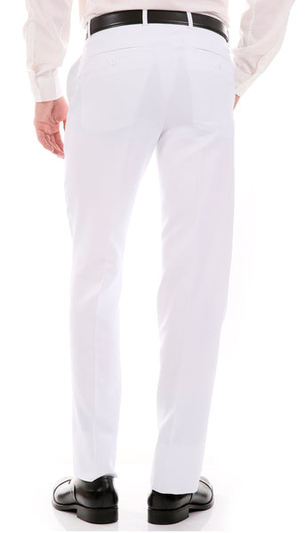 Oslo White Slim Fit Notch Lapel 2 Piece Suit - FHYINC best men's suits, tuxedos, formal men's wear wholesale