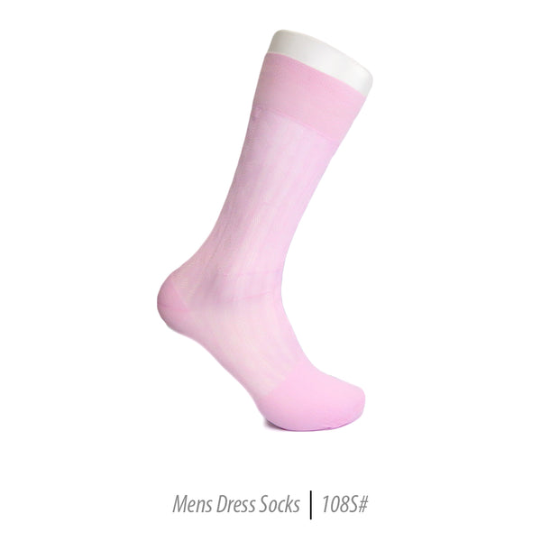Men's Short Nylon Socks 108S - Pink - FHYINC best men's suits, tuxedos, formal men's wear wholesale