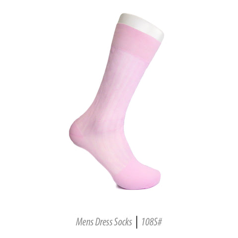 Men's Short Nylon Socks 108S - Pink