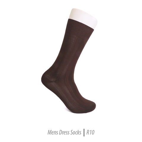 Men's Short Nylon Socks R10 - Brown