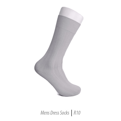 Men's Short Nylon Socks R10 - Silver
