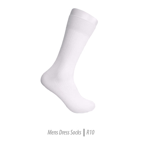Men's Short Nylon Socks R10 - White