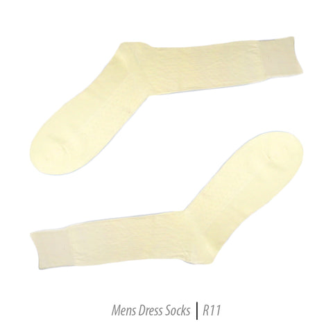 Men's Short Nylon Socks R11 - Bone
