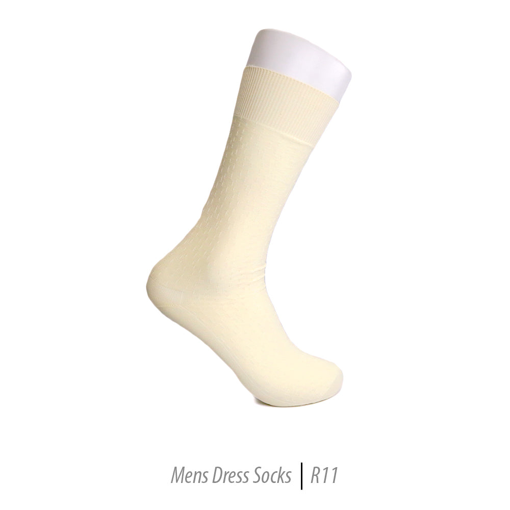 Men's Short Nylon Socks R11 - Bone - FHYINC best men's suits, tuxedos, formal men's wear wholesale