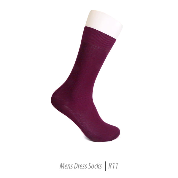 Men's Short Nylon Socks R11 - Burgundy - FHYINC best men's suits, tuxedos, formal men's wear wholesale