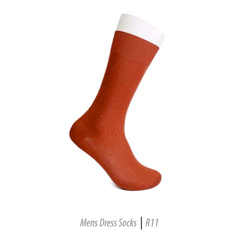 Men's Short Nylon Socks R11 - Rust