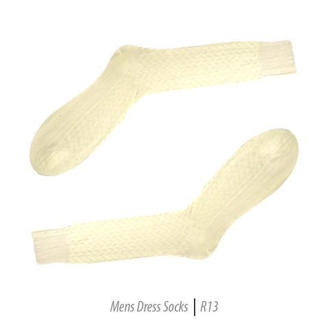 Men's Short Nylon Socks R13 - Bone