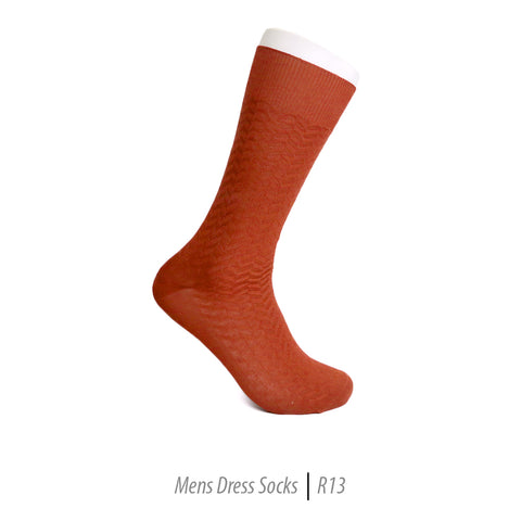 Men's Short Nylon Socks R13 - Rust