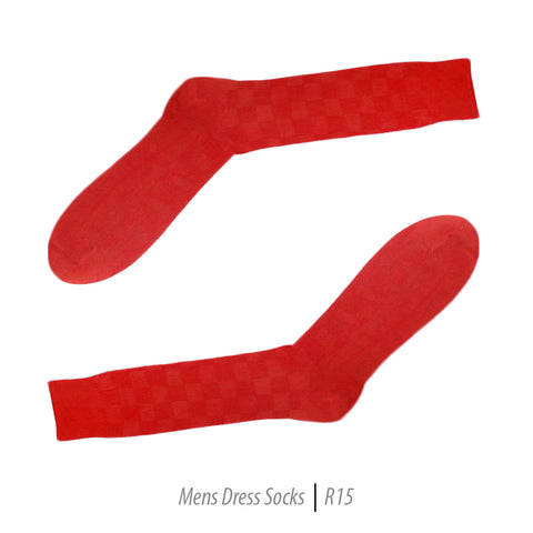 Men's Short Nylon Socks R15 - Red