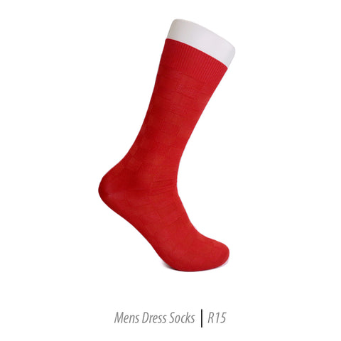 Men's Short Nylon Socks R15 - Red