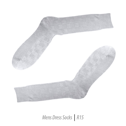 Men's Short Nylon Socks R15 - SIlver