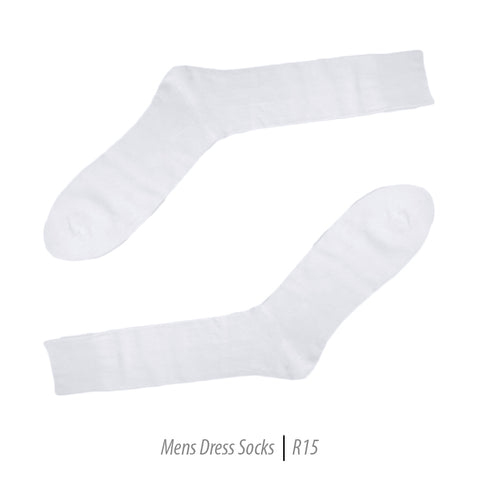 Men's Short Nylon Socks R15 - White
