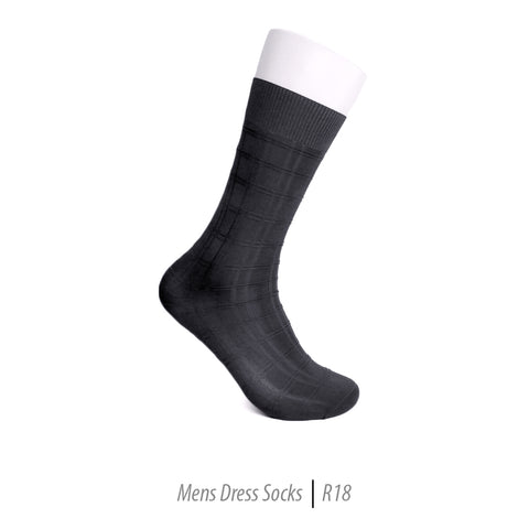 Men's Short Nylon Socks R18 - Charcoal