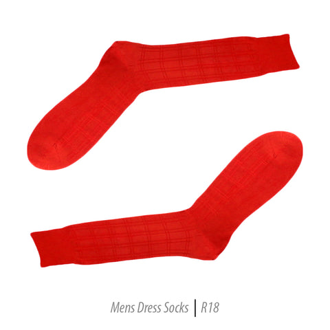 Men's Short Nylon Socks R18 - Red