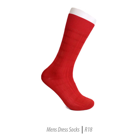 Men's Short Nylon Socks R18 - Red