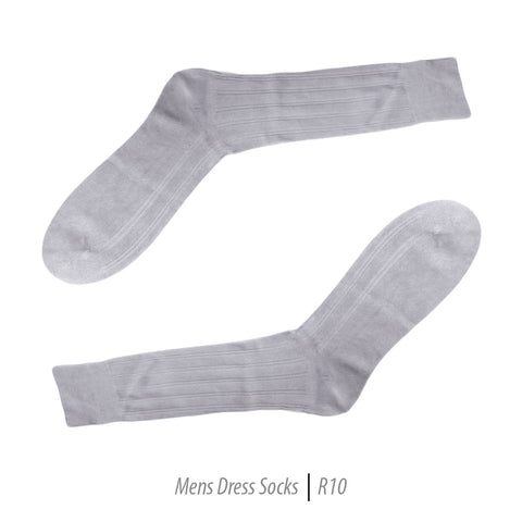 Men's Short Nylon Socks R10 - Silver