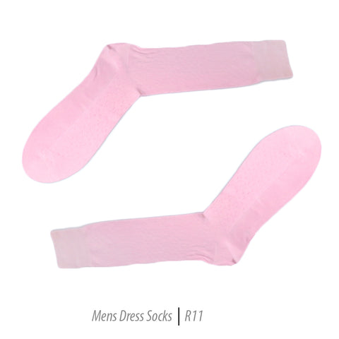 Men's Short Nylon Socks R11 - Pink