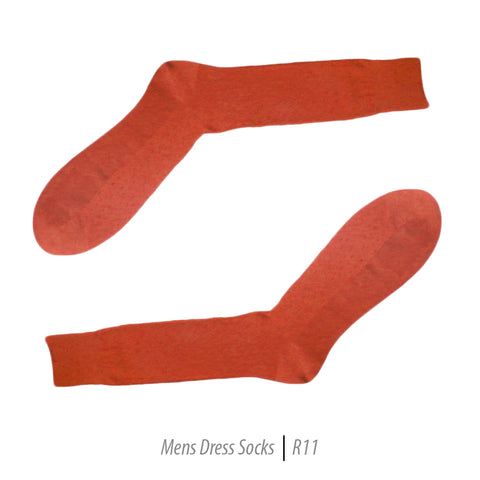 Men's Short Nylon Socks R11 - Rust
