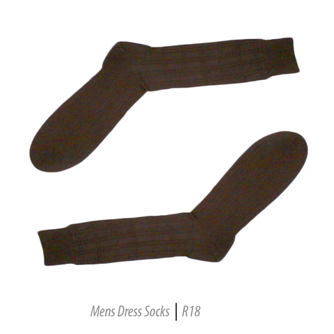 Men's Short Nylon Socks R18 - Brown